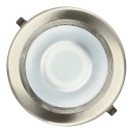 Downlight LED Redondo Cromado COB 30W, corte 200mm